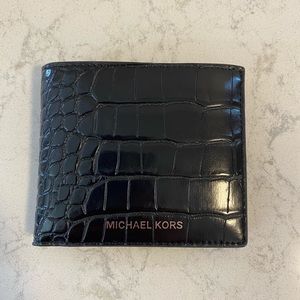Michael Kors men’s black leather wallet